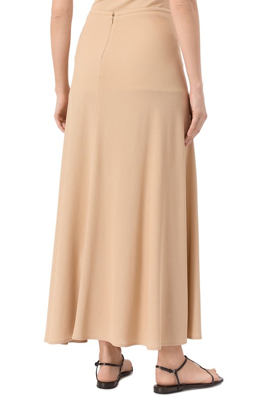 Юбка из вискозы Jil Sander J04MA0103/J65016 Бежевый  J04MA0103/J65016 Фото 4