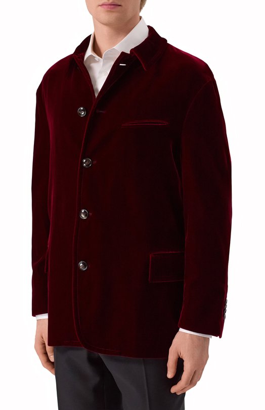 Бархатный пиджак Giorgio Armani GM002546/TE10046 Бордовый  GM002546/TE10046 Фото 3