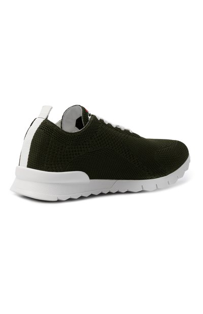 Текстильные кроссовки KITON хаки цвета по цене 83900 руб., арт. USSFITSN00809_001, фото 4 Текстильные кроссовки KITON, арт. USSFITSN00809_001, фото 4