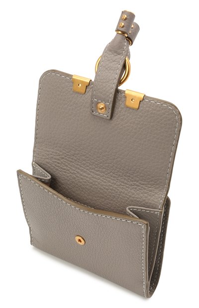 Кожаный кошелек CHLOÉ серого цвета по цене 66650 руб., арт. CHC10UP572161, фото 3 Кожаный кошелек CHLOÉ, арт. CHC10UP572161, фото 3