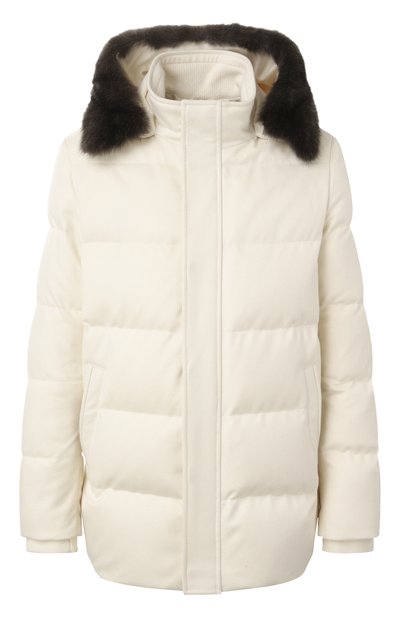 Мужская пуховик с отделкой из меха соболя MVST, арт. FTEKB-ES2915-2SB/LC1664