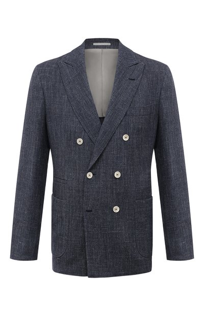 Мужской пиджак из шерсти и шелка BRUNELLO CUCINELLI, арт. MQ4257BBD