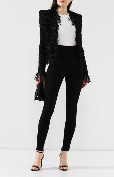 Кожаные брюки BALMAIN, арт. RF05271/L066, фото 2
