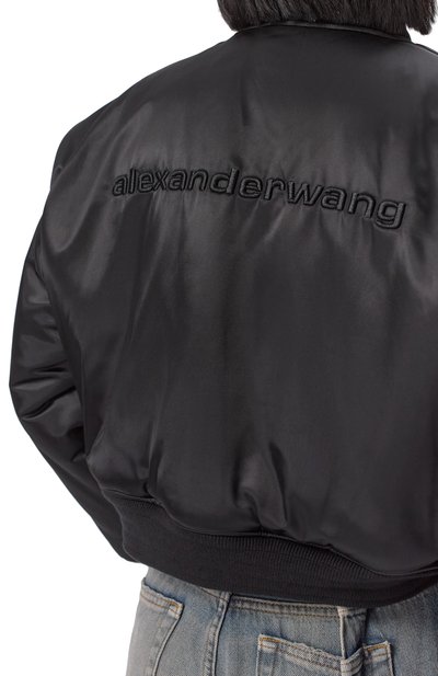 Утепленный бомбер ALEXANDER WANG черного цвета по цене 112500 руб., арт. 1WC1253278, фото 5 Утепленный бомбер ALEXANDER WANG, арт. 1WC1253278, фото 5