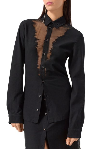 Хлопковая рубашка DIESEL, арт. A16393/0SHAY, фото 3