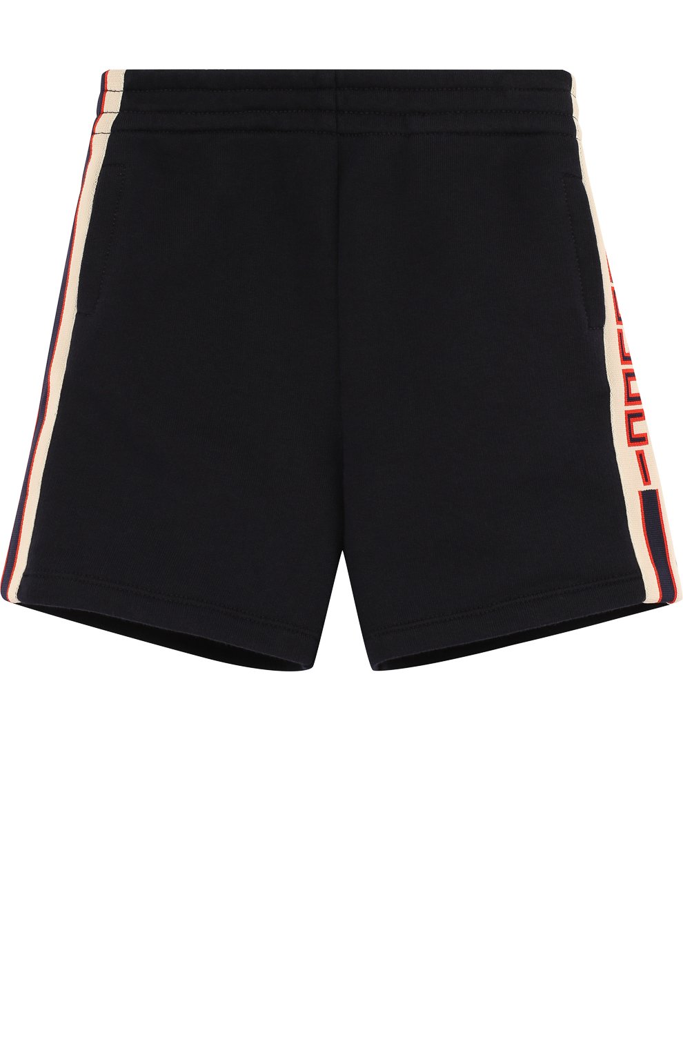 Хлопковые шорты с лампасами GUCCI, арт. 497951/X9L54, фото 1