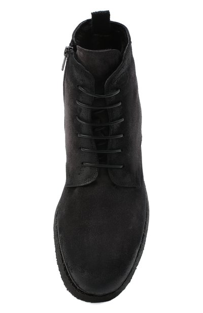 Замшевые ботинки ALEXANDER HOTTO темно-серого цвета по цене 44750 руб., арт. 58045/T0M/SENS0RY, фото 5 Замшевые ботинки ALEXANDER HOTTO, арт. 58045/T0M/SENS0RY, фото 5