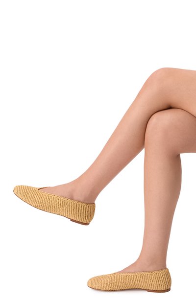 Женские текстильные балетки rosa BOTTEGA VENETA, арт. 855902/V0GN3