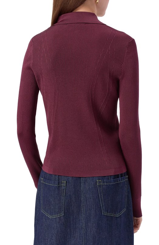 Кардиган из вискозы Dries Van Noten 252-011211-2706 Бордовый  252-011211-2706 Фото 4