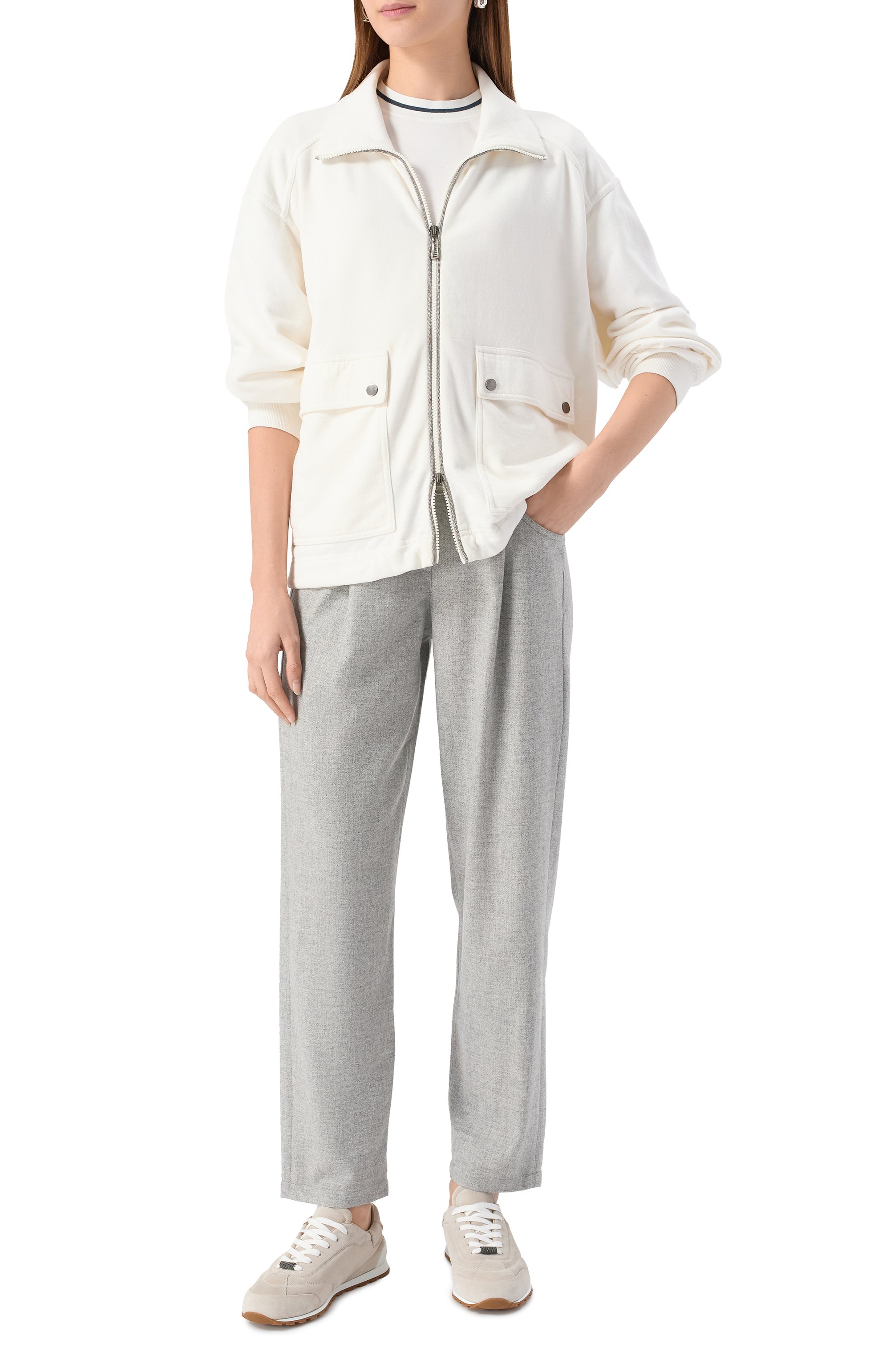 Шерстяные брюки BRUNELLO CUCINELLI, арт. MB162P8417, фото 2