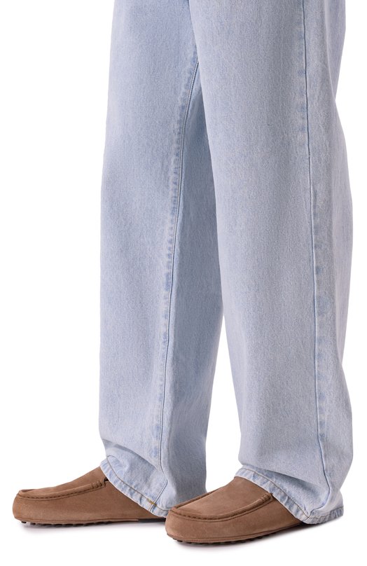 Замшевые мокасины Slipper Tod’s XXM58L0IX61RE0 Коричневый  XXM58L0IX61RE0 Фото 3