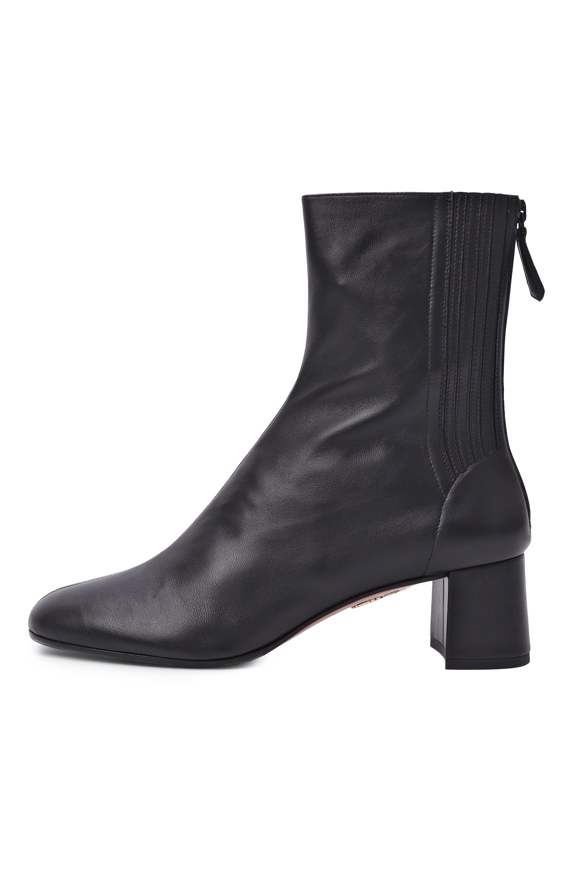 Кожаные ботильоны saint honore 50 AQUAZZURA черного цвета по цене 87900 руб., арт. SH0MIDB0/NAP, фото 4 Кожаные ботильоны saint honore 50 AQUAZZURA, арт. SH0MIDB0/NAP, фото 4