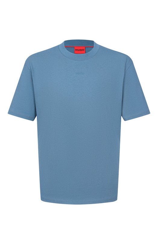 Хлопковая футболка HUGO 50488330 Голубой 50488330
