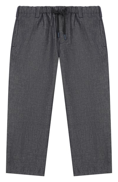 Брюки из хлопка и льна EMPORIO ARMANI, арт. EB000929/AF20964