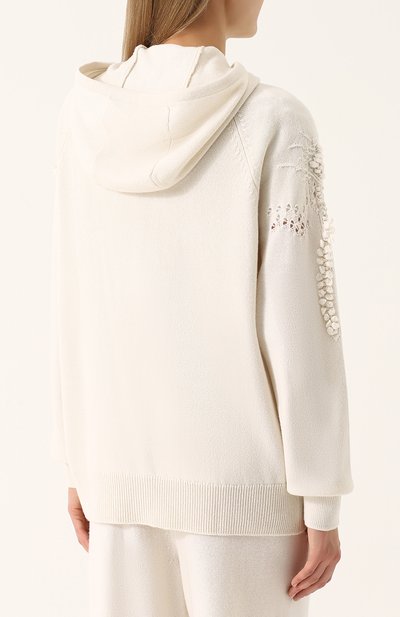 Кашемировый кардиган на молнии с капюшоном BARRIE, арт. W17C55275, фото 4