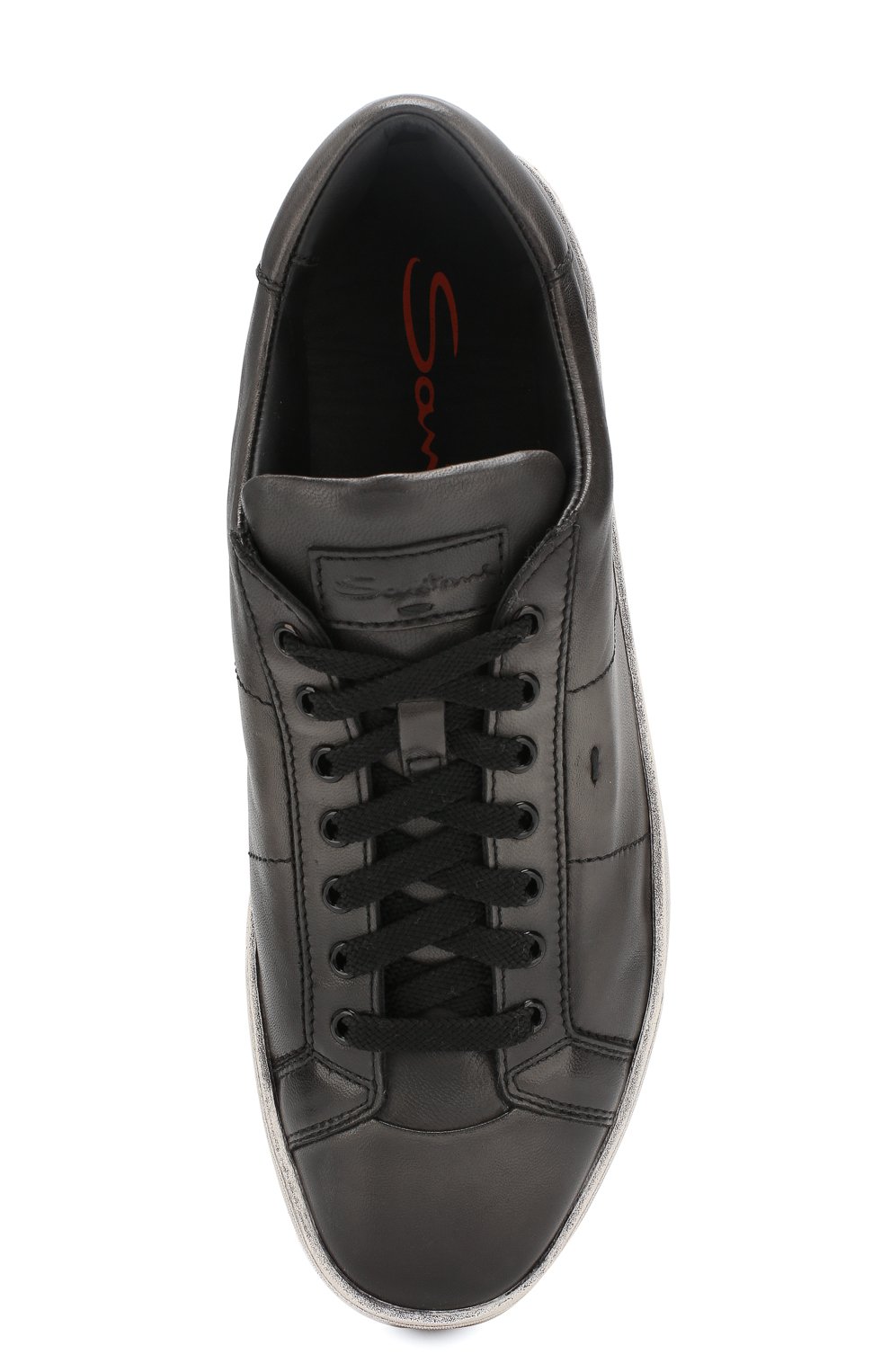 Кожаные кеды SANTONI, арт. MBGL20850SP0RG00G62, фото 5