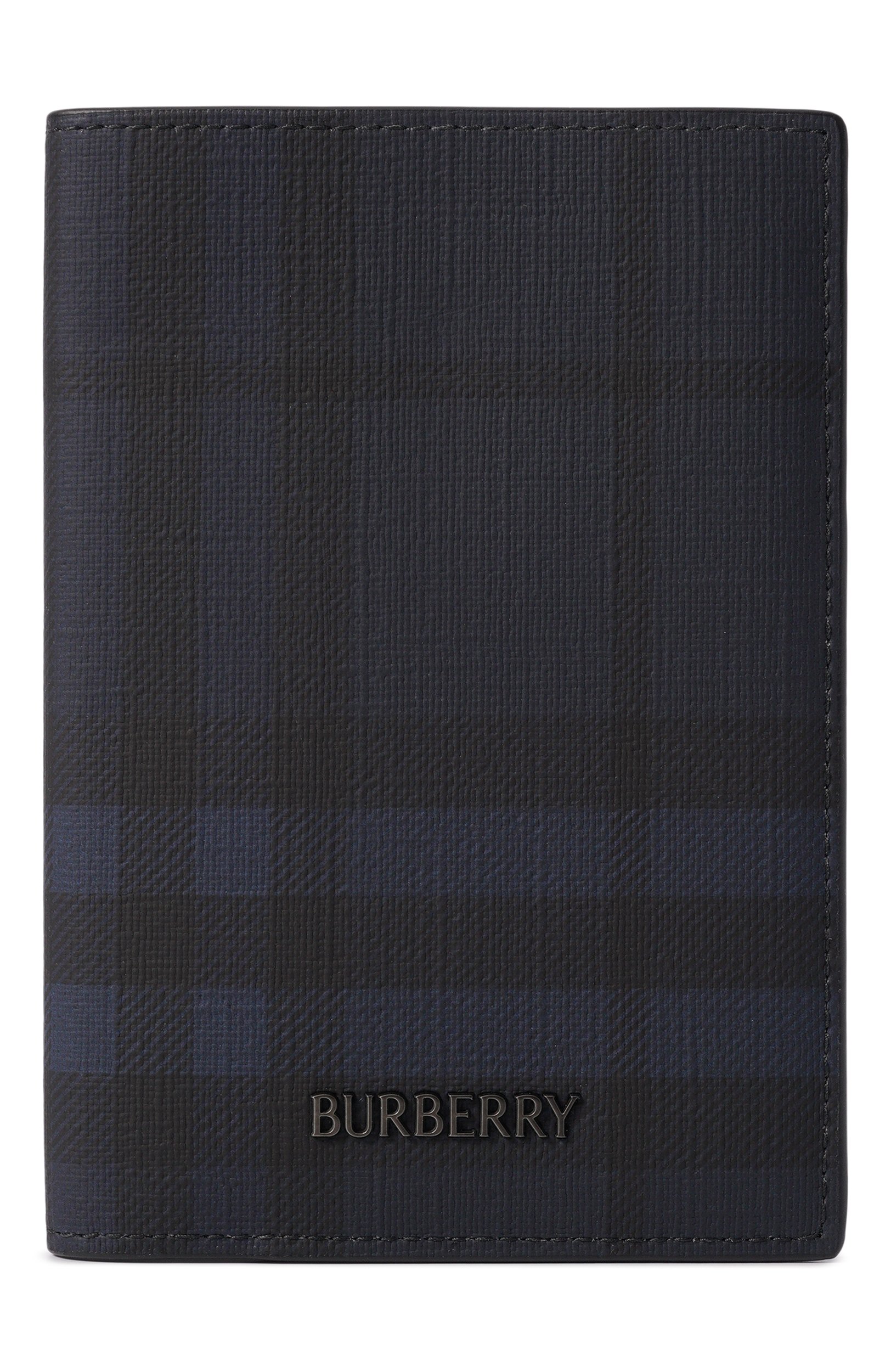 Комбинированный футляр BURBERRY темно-синего цвета по цене 44650 руб., арт. 8130229, фото 1 Комбинированный футляр BURBERRY, арт. 8130229, фото 1