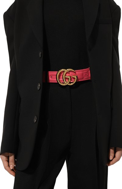 Кожаный ремень GUCCI розового цвета по цене 69100 руб., арт. 400593/UM8IG, фото 2 Кожаный ремень GUCCI, арт. 400593/UM8IG, фото 2
