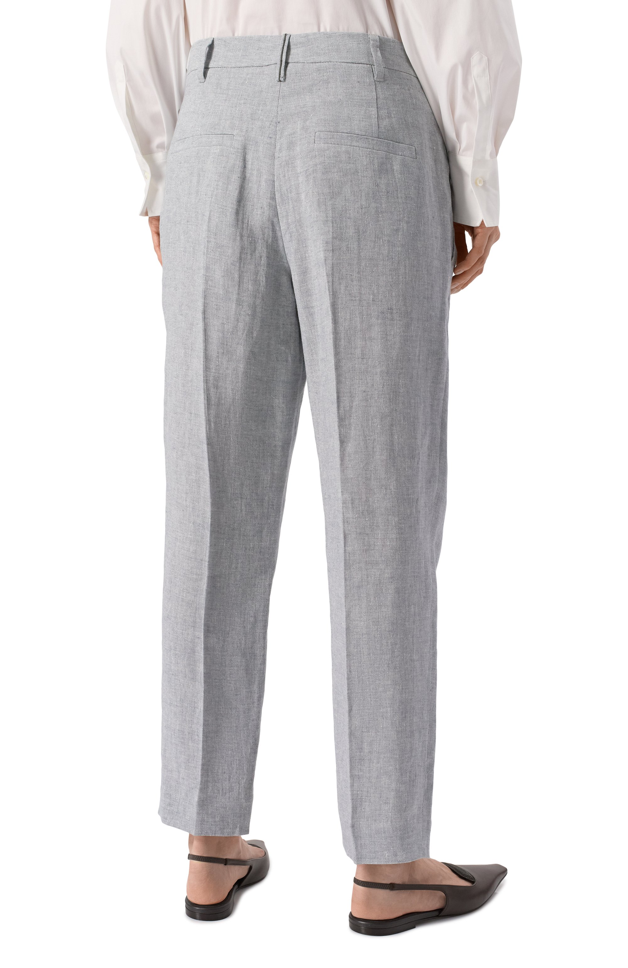 Льняные брюки BRUNELLO CUCINELLI, арт. MH547P8308, фото 4