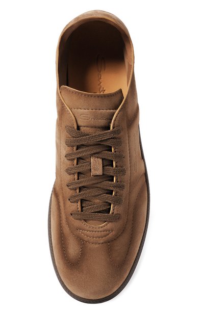 Замшевые кеды SANTONI коричневого цвета по цене 87950 руб., арт. MBPG22072DKTTSE2, фото 5 Замшевые кеды SANTONI, арт. MBPG22072DKTTSE2, фото 5