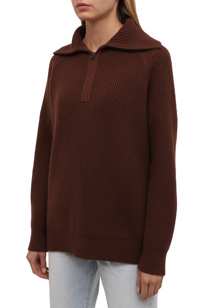 Кашемировый свитер LORO PIANA коричневого цвета по цене 253500 руб., арт. FAL7055, фото 3 Кашемировый свитер LORO PIANA, арт. FAL7055, фото 3
