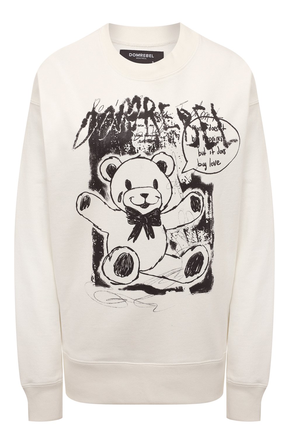 Хлопковый свитшот DOMREBEL кремового цвета по цене 31150 руб., арт. LULLABY/SWEATSHIRT, фото 1 Хлопковый свитшот DOMREBEL, арт. LULLABY/SWEATSHIRT, фото 1