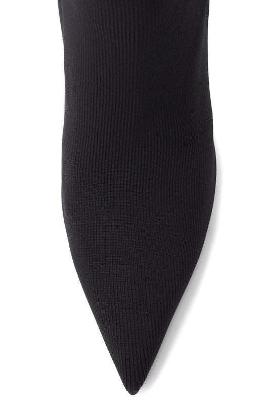 Текстильные ботфорты Balmain GN1TB203/TKNI Чёрный  GN1TB203/TKNI Фото 6