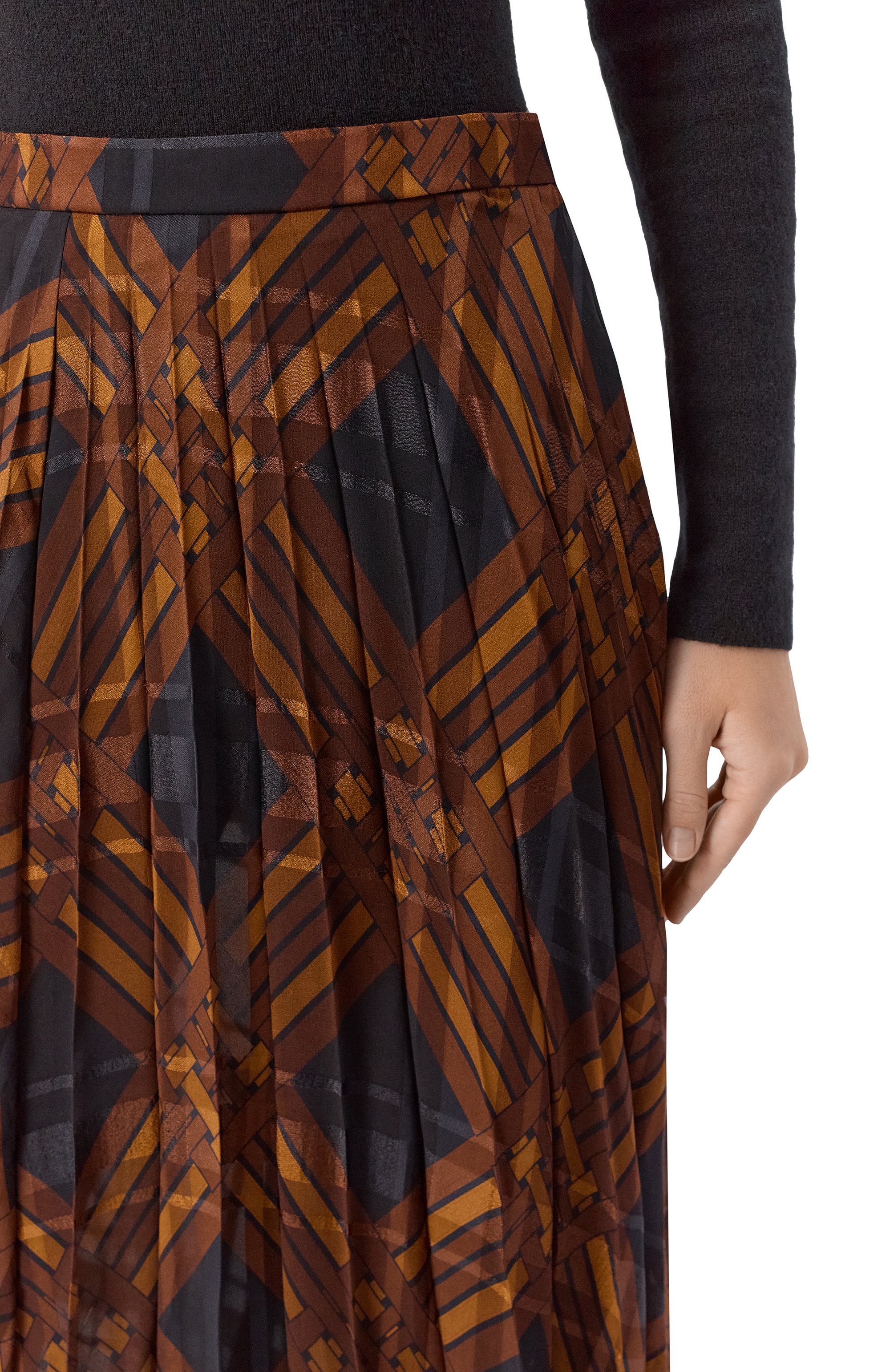 Шелковая юбка SAINT LAURENT, арт. 840529/Y4J61, фото 5