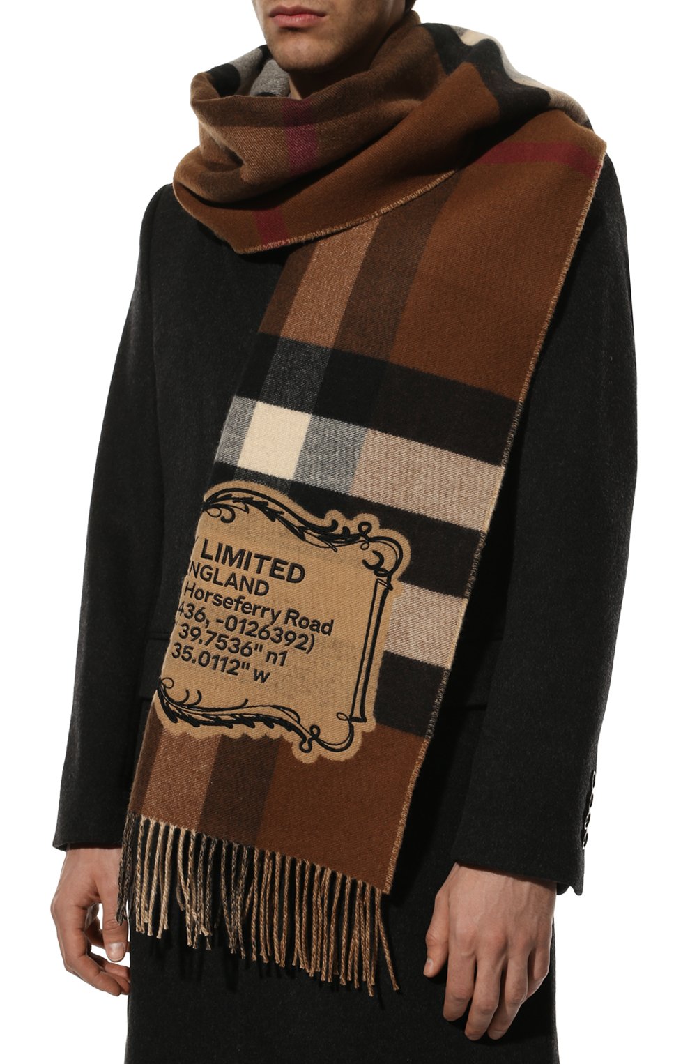 Кашемировый шарф BURBERRY, арт. 8049732, фото 3