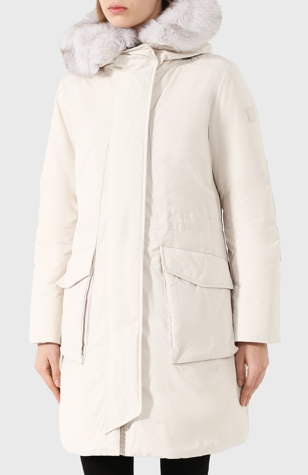 Парка military WOOLRICH белого цвета по цене 136500 руб., арт. WWCPS2814/UT0573, фото 3 Парка military WOOLRICH, арт. WWCPS2814/UT0573, фото 3