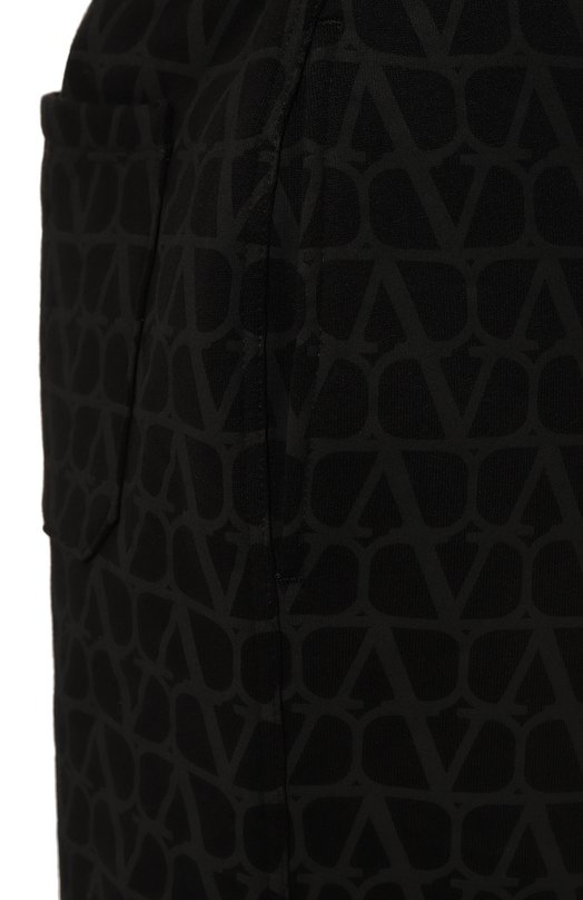 Хлопковые шорты Valentino 4V3MD01N9VV Чёрный  4V3MD01N9VV Фото 5