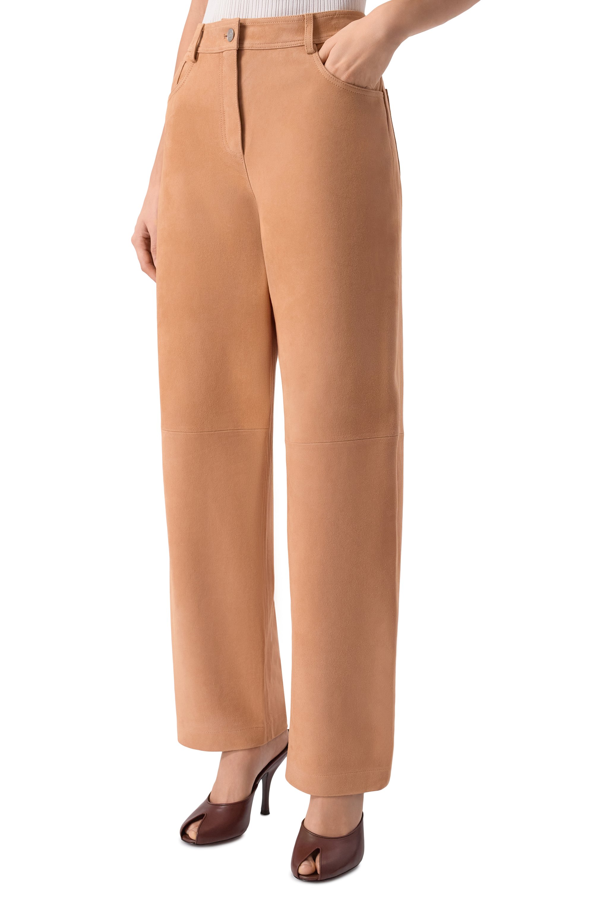 Замшевые брюки 12 STOREEZ, арт. 137321, фото 3