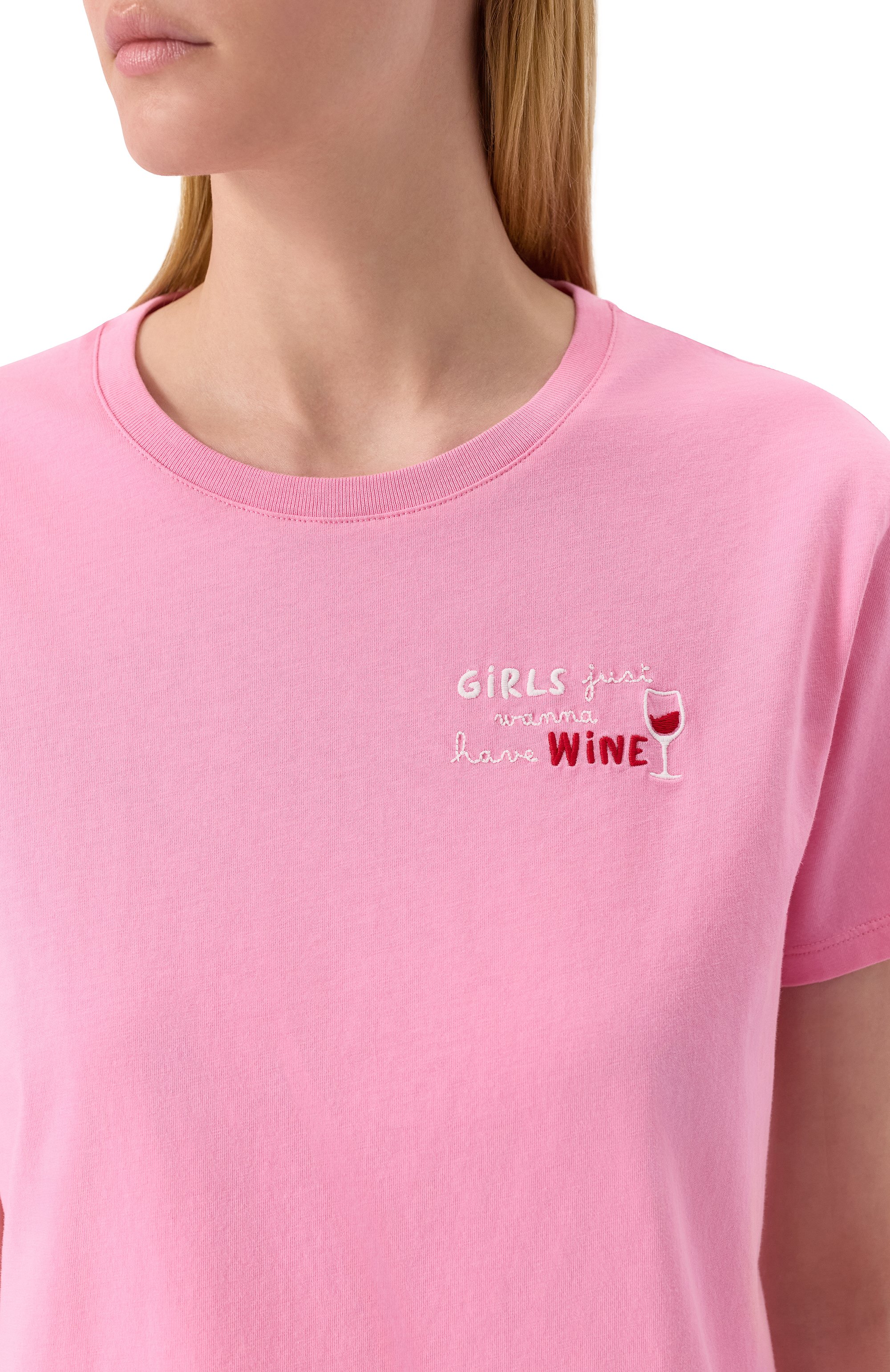 Хлопковая футболка MC2 SAINT BARTH розового цвета по цене 10450 руб., арт. STBW EMILIE/06015H, фото 5 Хлопковая футболка MC2 SAINT BARTH, арт. STBW EMILIE/06015H, фото 5