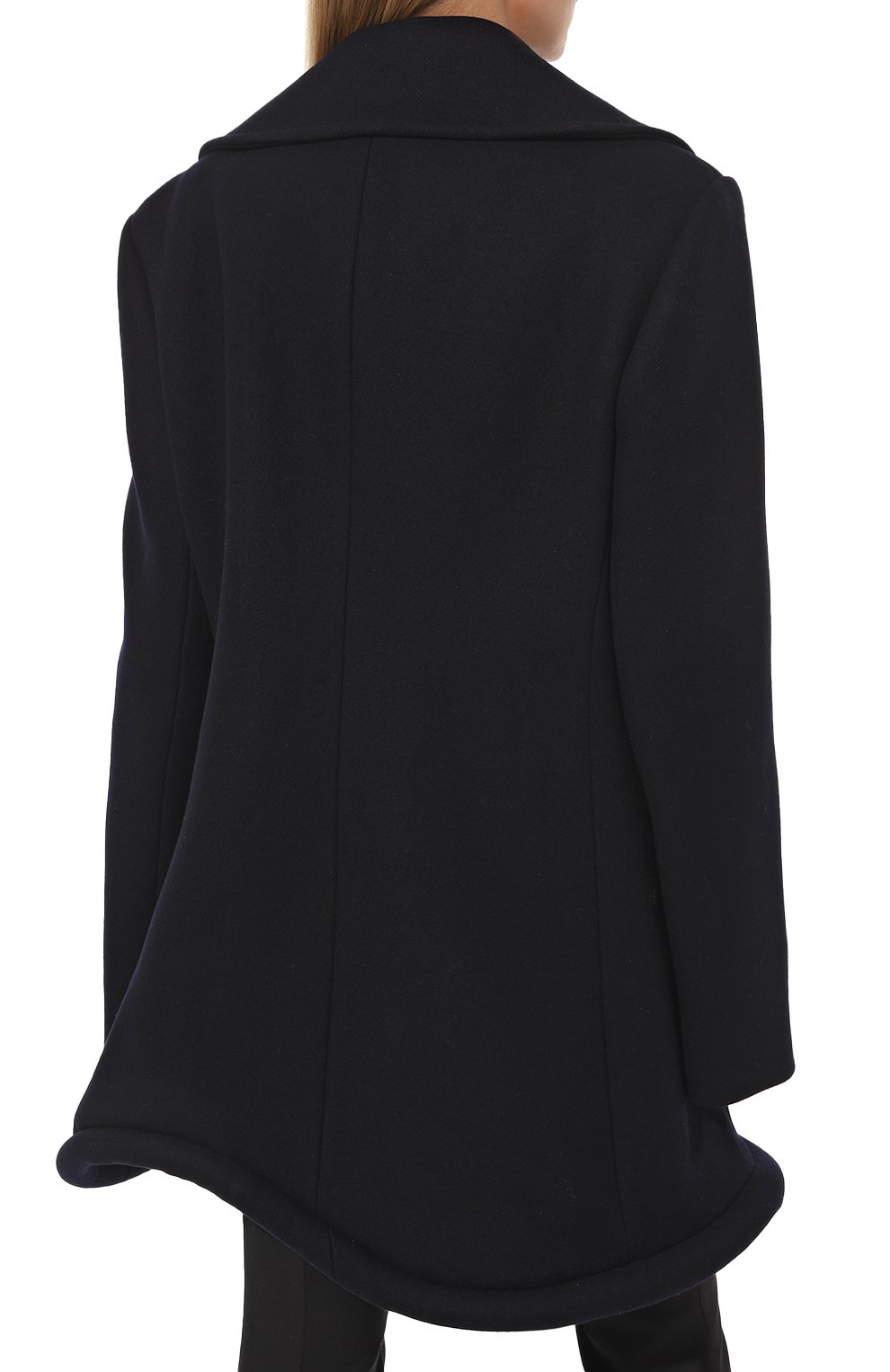 Шерстяное пальто JW ANDERSON темно-синего цвета по цене 75290 руб., арт. CO0217PG1027 888, фото 4 Шерстяное пальто JW ANDERSON, арт. CO0217PG1027 888, фото 4