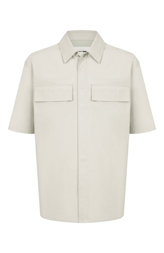 Хлопковая рубашка Jil Sander J47DL0163-J45296 Зелёный J47DL0163-J45296