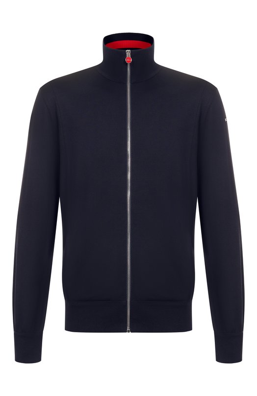 Толстовка из хлопка и шерсти Kiton UMKZ02403 Синий UMKZ02403