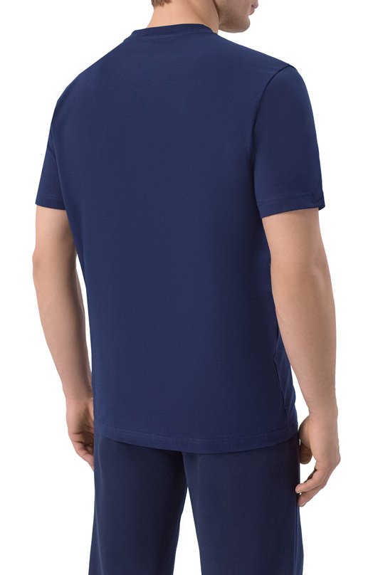 Хлопковая футболка Iceberg F015/6318 Синий  F015/6318 Фото 4