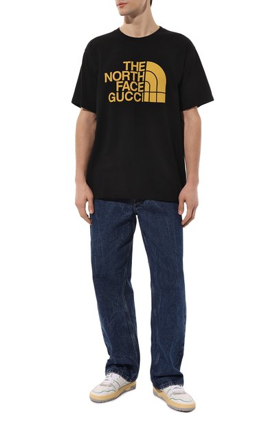 Хлопковая футболка the north face x gucci GUCCI, арт. 616036 XJDCL, фото 2