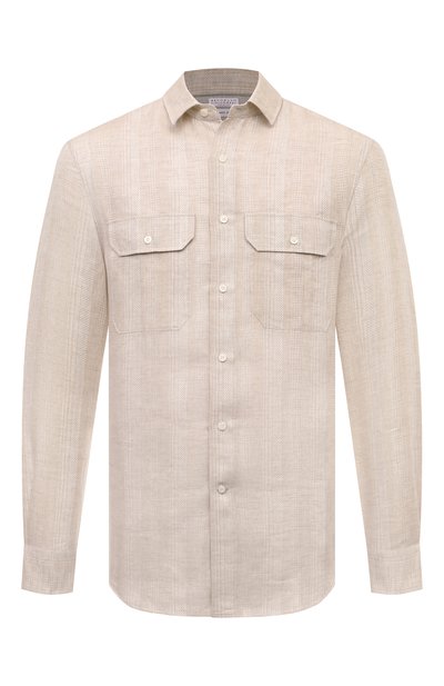 Мужская льняная рубашка BRUNELLO CUCINELLI, арт. MM6510626