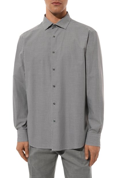 Хлопковая рубашка ZEGNA, арт. UDX21A7/SRF5, фото 3
