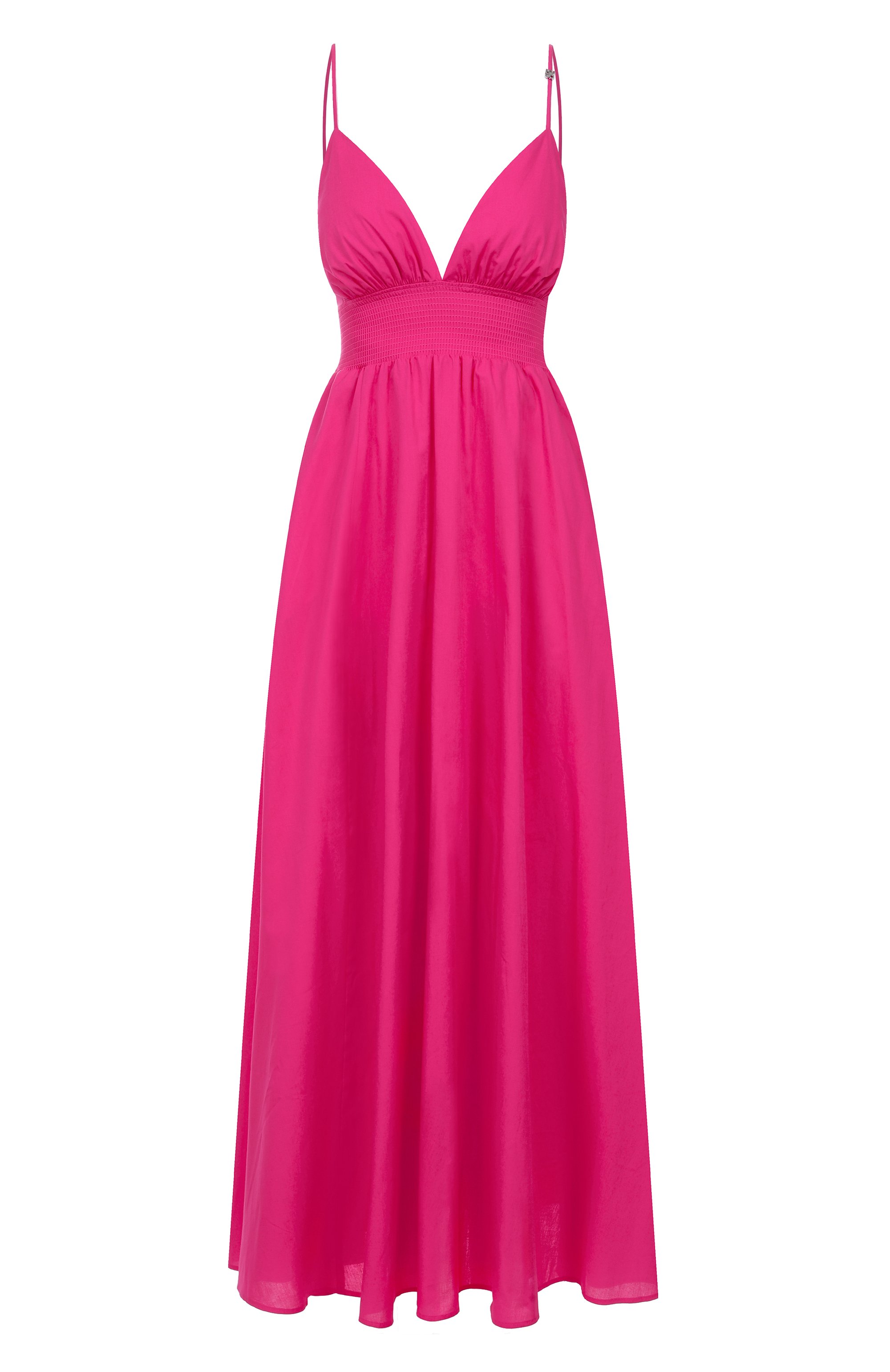 Хлопковое платье HUGO фуксия цвета по цене 41800 руб., арт. 50536456, фото 1 Хлопковое платье HUGO, арт. 50536456, фото 1