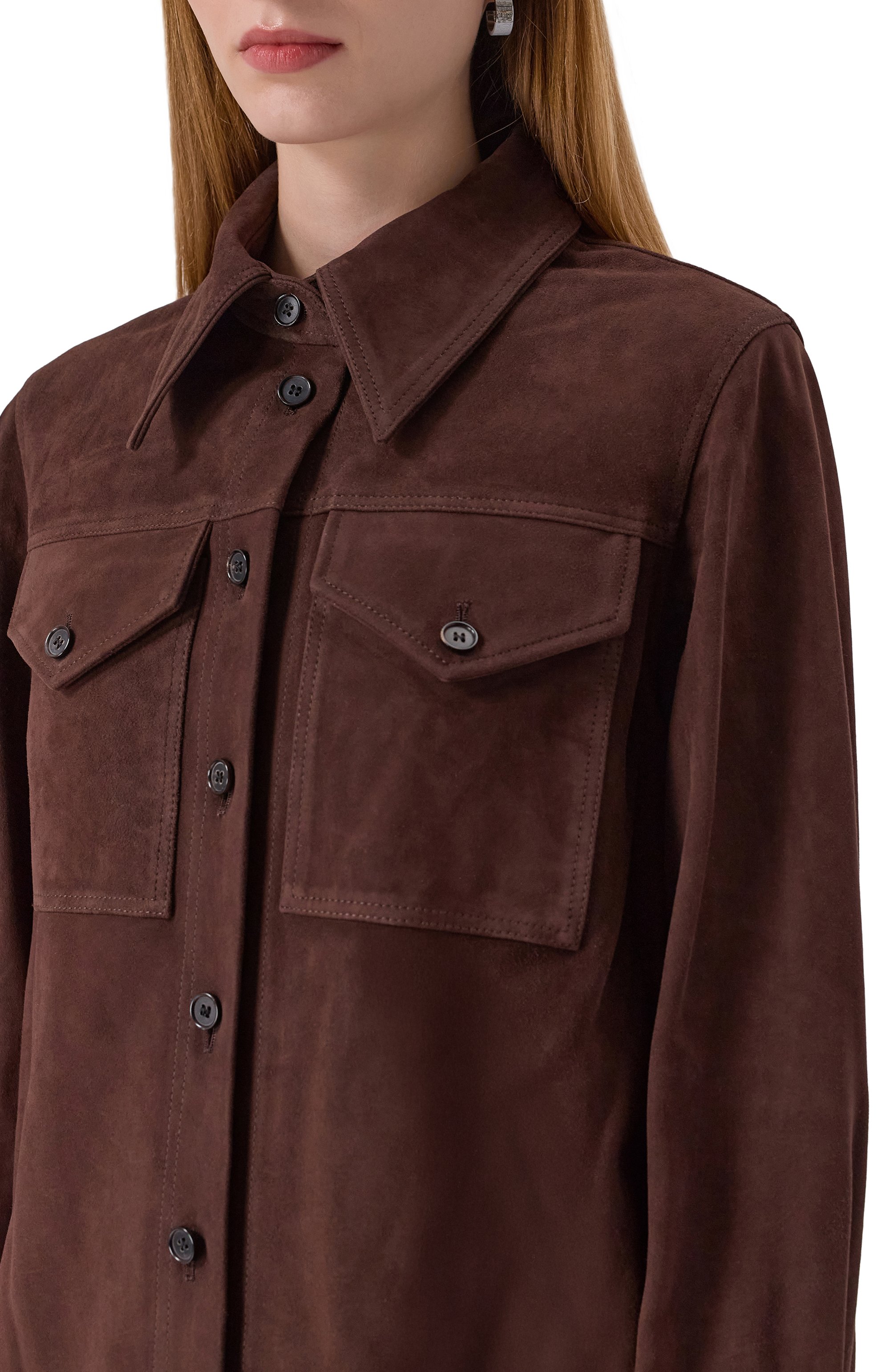 Замшевая рубашка CO, арт. 1808AGS-PF25, фото 5