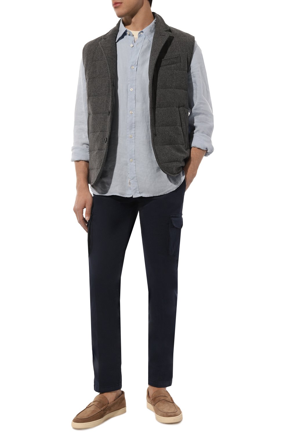 Хлопковые брюки-карго KITON, арт. UFPPCAJ0738B, фото 2