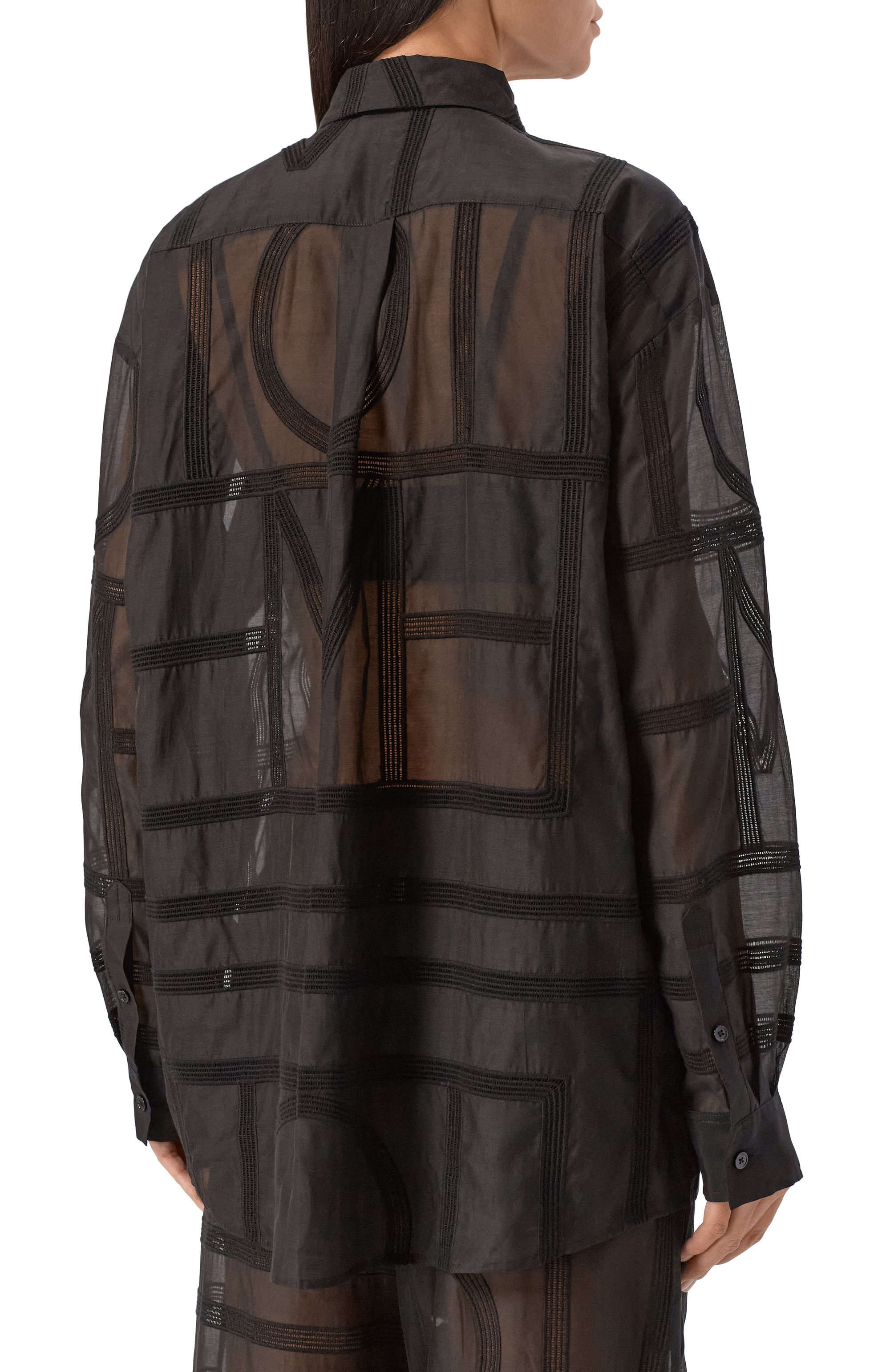 Рубашка из хлопка и шелка TOTEME, арт. 253-WRT0480-FB0441, фото 4