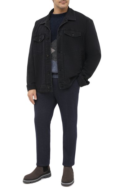 Брюки из ше рсти и вискозы CORNELIANI, арт. 864L11-0818804/00, фото 2