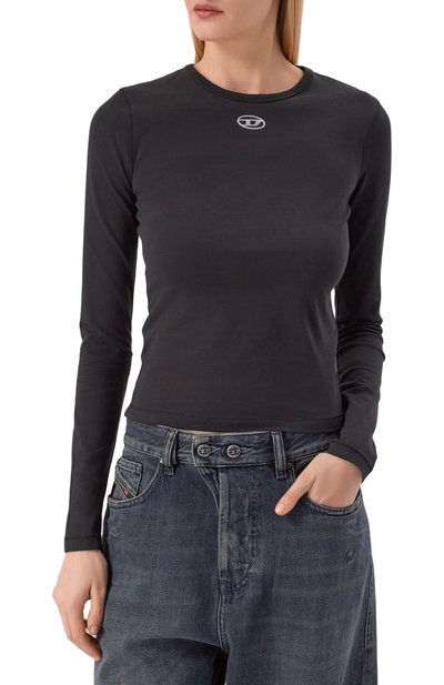 Хлопковый лонгслив DIESEL, арт. A19916/0AHQH, фото 3