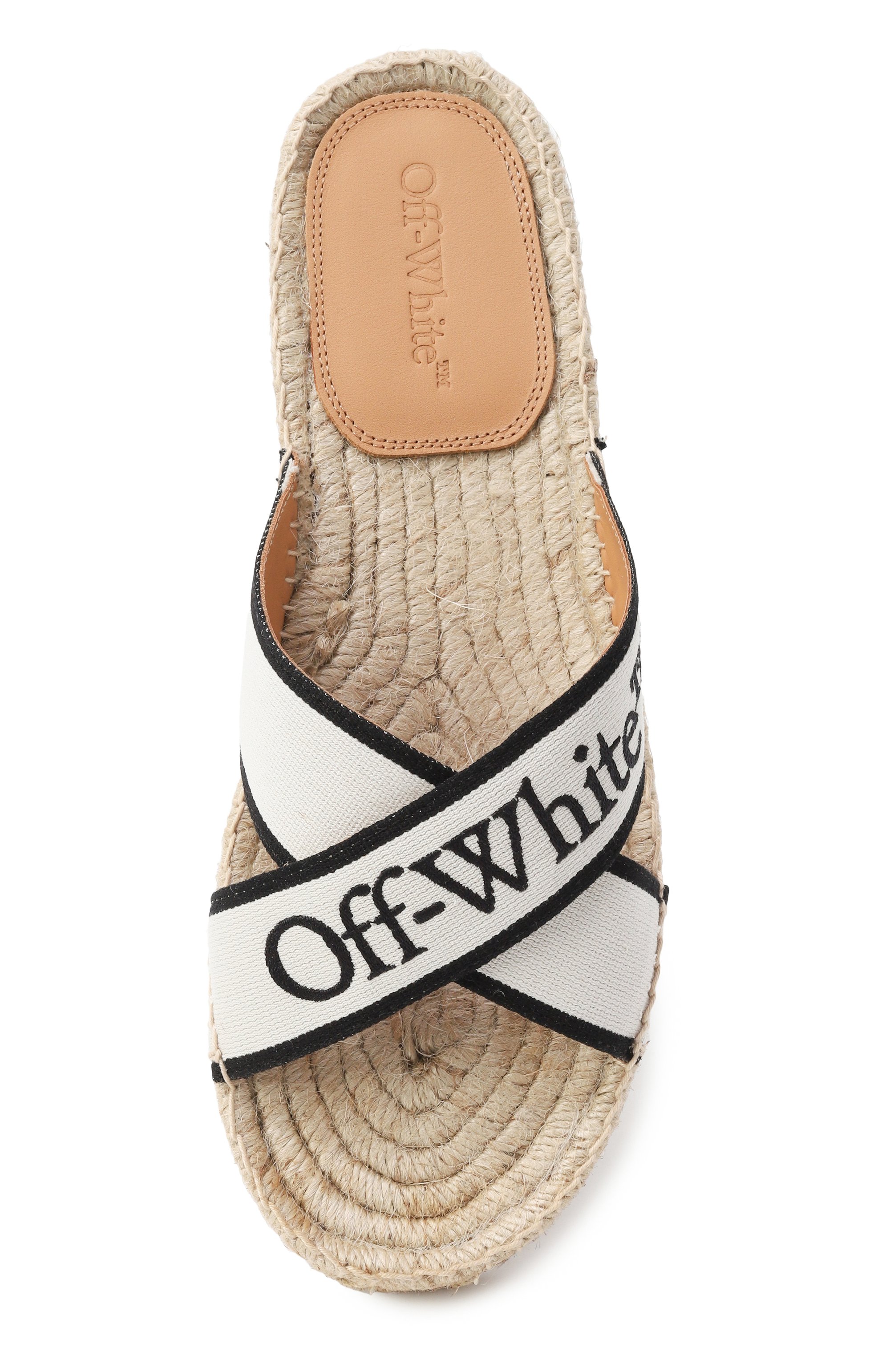 Текстильные шлепанцы criss cross OFF-WHITE, арт. 0WIB016S25FAB001, фото 6