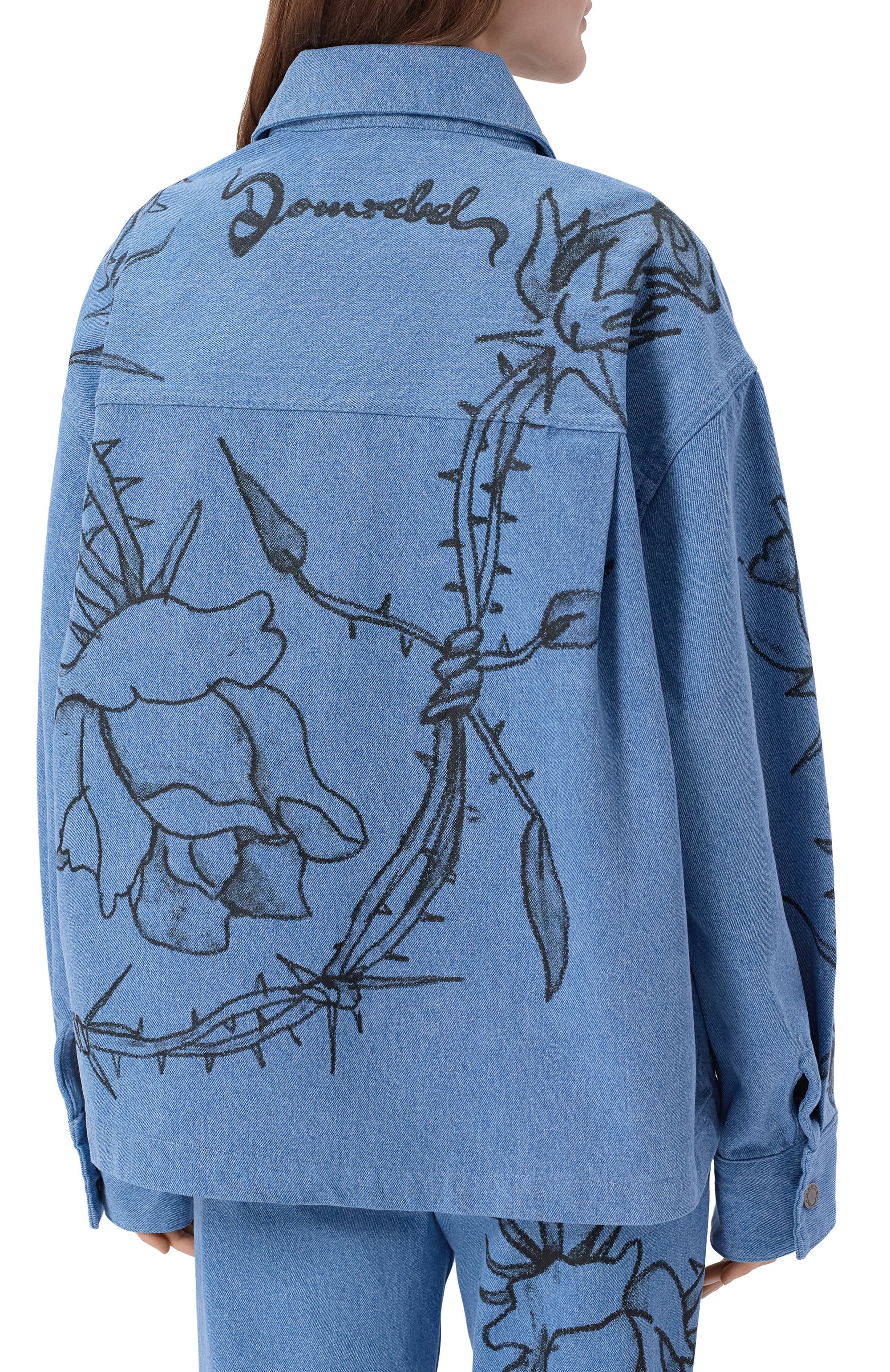 Джинсовая куртка inked DOMREBEL, арт. INKED JEAN/JACKET, фото 4