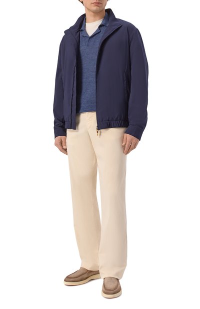 Поло изо льна и шелка ANDREA CAMPAGNA, арт. M5426-8087, фото 2