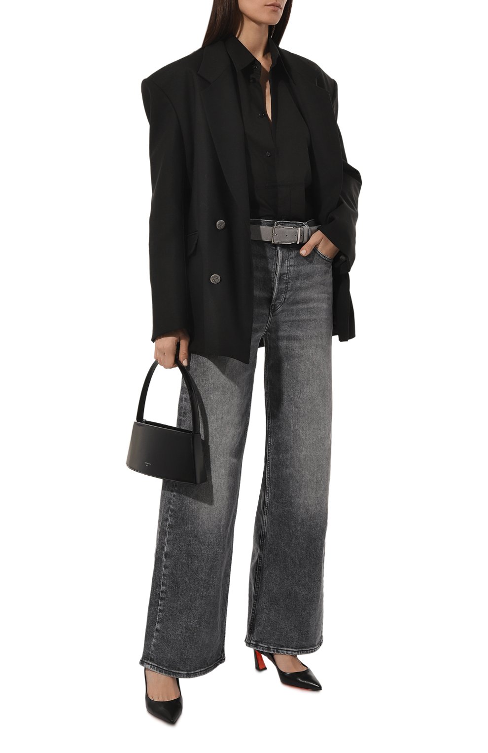 Кожаные туфли SANTONI черного цвета по цене 68600 руб., арт. WDFQ70943HI2TSW0N01, фото 2 Кожаные туфли SANTONI, арт. WDFQ70943HI2TSW0N01, фото 2